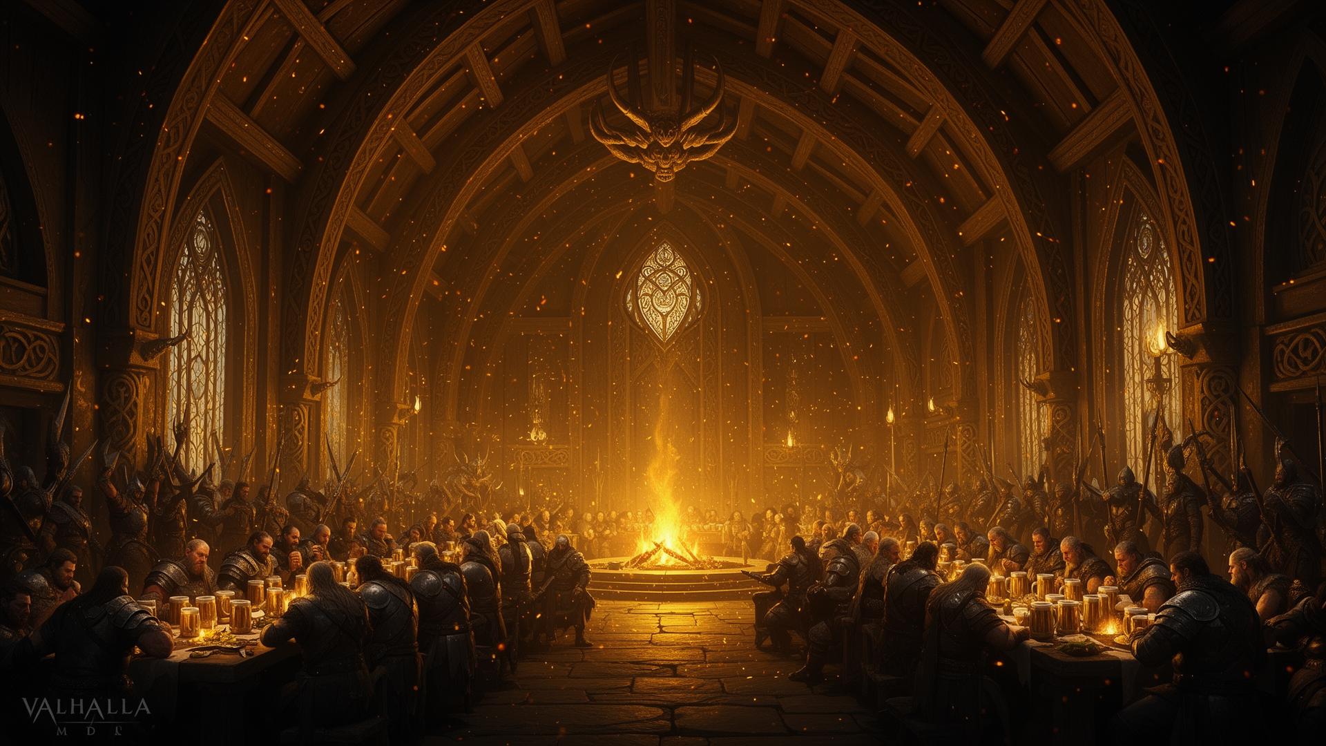 The great hall of Valhalla